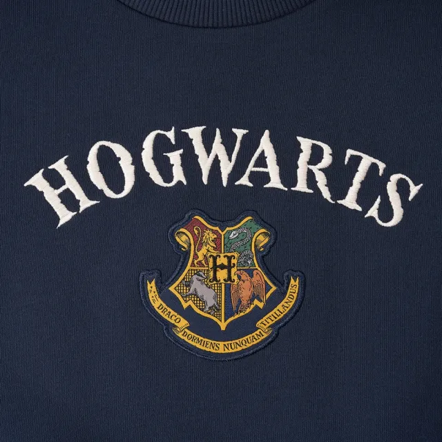 【GIORDANO 佐丹奴】童裝哈利波特授權長袖大學TEE Harry Potter系列(27 新海軍藍)
