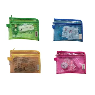 【liil 理理】六角網格雙拉鍊袋S_3入組(作業分類 提把袋 文件袋 資料袋 文具用品 開學必備)