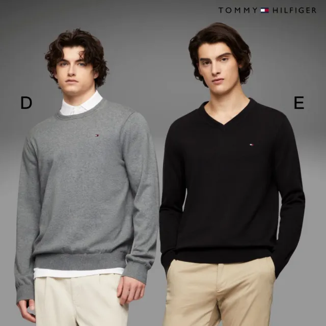 【TOMMY HILFIGER】官方旗艦館 精選全男款  大學T 帽T 毛衣 V領毛衣 多款任選(大學T 毛衣 帽T)