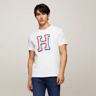【TOMMY HILFIGER】官方旗艦館 Harold 圖案印花 T恤_白色