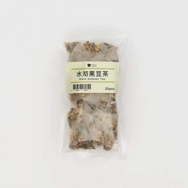 【暖暖純手作】水沏黑豆茶 20入(黑豆茶 蕎麥茶 玄米 冷泡茶 熱泡 茶包 台灣蕎麥 烘焙黑豆)雙11