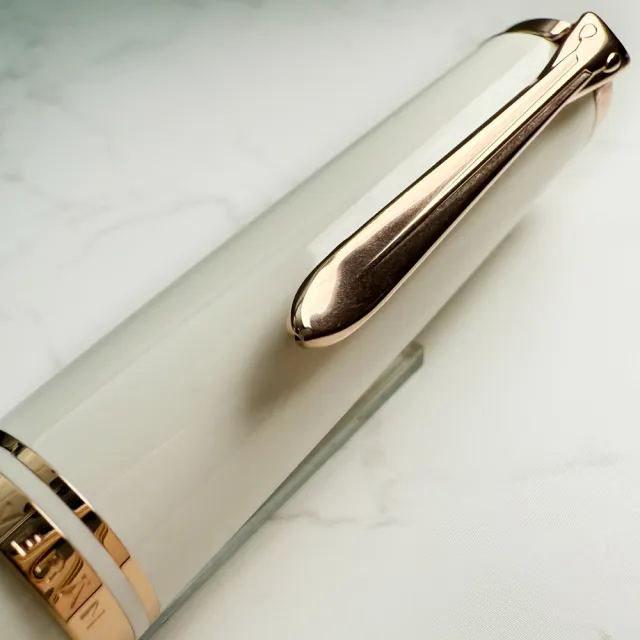 【Pelikan】百利金M600 白玫瑰金鋼筆(附贈原廠手提袋、墨水)