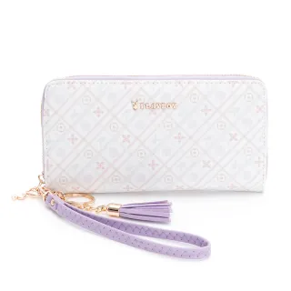 【PLAYBOY】長夾  兔頭印花系列(紫色)