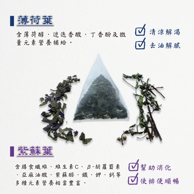 【蔘大王】薄荷紫蘇風涼茶包X10組（3gX10入/組）(長效期版 調整體質 養顏美容 幫助消化 去油解膩)