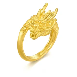 【點睛品】龍飛鳳舞-龍 婚嫁黃金戒指_計價黃金