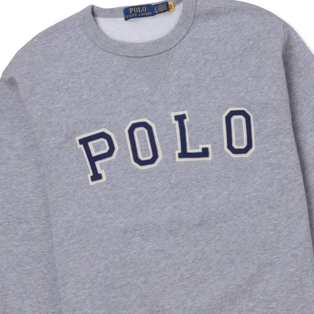 【RALPH LAUREN】RL POLO 經典刺繡文字刷毛大學T恤 上衣-多色選(平輸品)