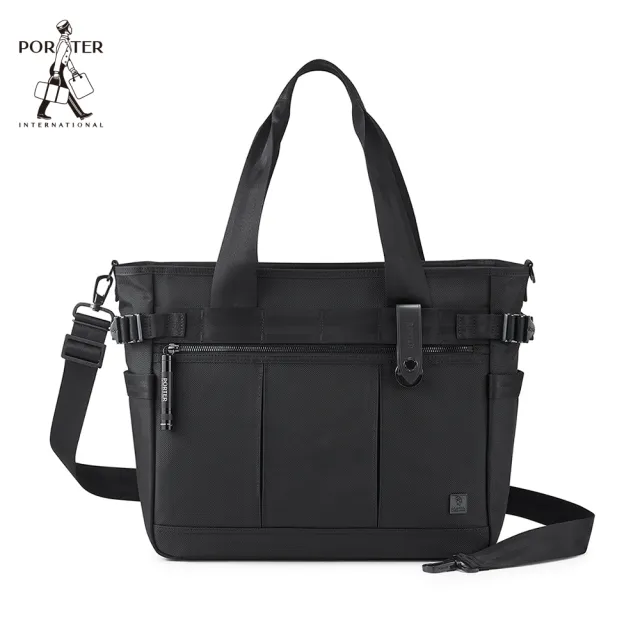 【PORTER INTERNATIONAL】自信經典NEW HEAT托特包(黑)