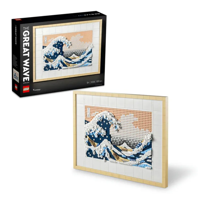 【LEGO 樂高】Art 31208 葛飾北齋－神奈川沖浪裏(浮世繪 日本富士山 居家擺設 掛畫 禮物)