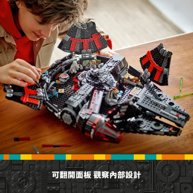 【LEGO 樂高】星際大戰系列 75389 黑暗千年鷹號(星際宇宙 星戰模型 禮物 居家擺設)