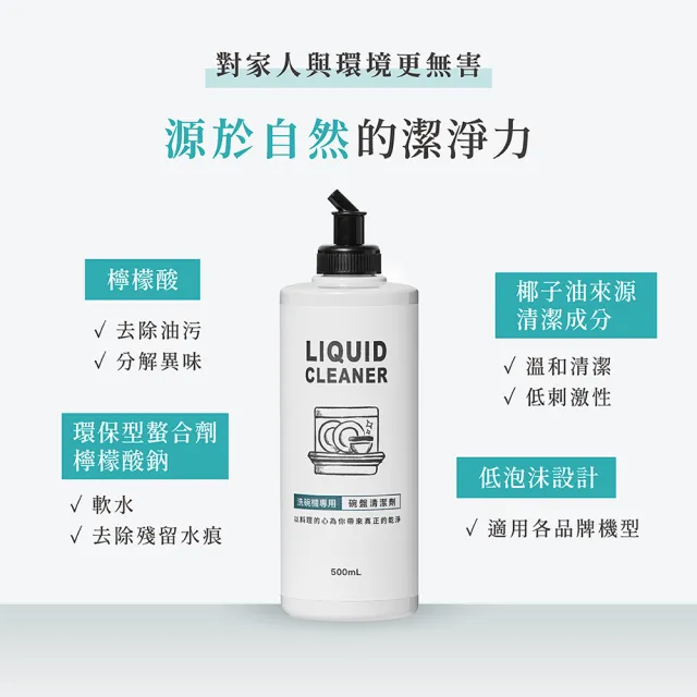 【淨毒五郎】洗碗機專用碗盤清潔劑＋光潔劑.(適用各品牌機型)