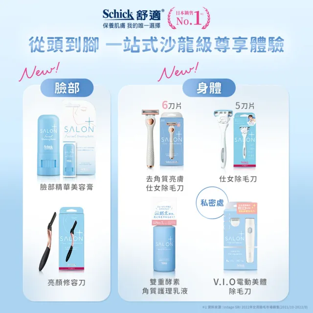 【Schick 舒適牌】舒綺極 Salon Plus 沙龍級VIO(除毛刀+護理乳液200g)