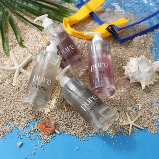 【Timaru 堤瑪露】夏日美妝袋-透明肌淨香氛沐浴露750mlx4(精油清新香調/momo獨家特談)