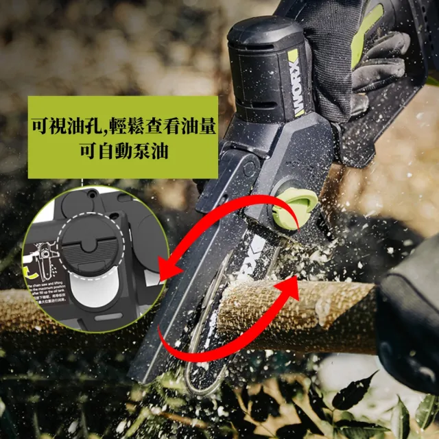 【WORX 威克士】20V 12cm 無刷鋰電迷你小型電鋸(WD331)