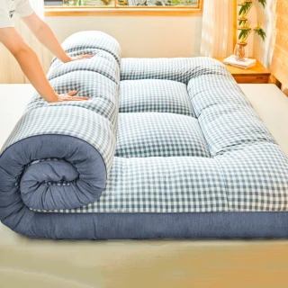 【木洸】加厚6cm摺疊床墊 加大雙人床200公分軟墊(床墊/榻榻米/牀褥墊/保暖墊被/軟床墊)