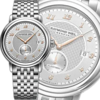【瑞士Raymond Weil蕾蒙威】Maestro經典大師系列 精鋼金針小秒針自動上鍊男款39.5㎜ R01(2838-S5-05658)