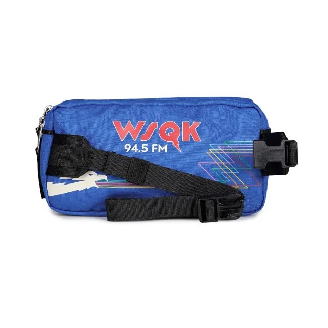 【JANSPORT】雙11 x 怪奇物語 聯名腰包 Waistpack Squawk Radio 1L 黑藍 斜背包(JS0A898CA2S)