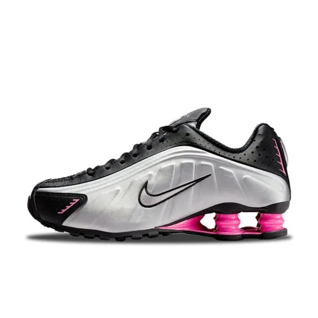 【NIKE 耐吉】W Nike Shox R4 Black/Pinksicle 黑銀粉 彈簧鞋 Y2K 休閒鞋 運動鞋 女鞋 AR3565-012