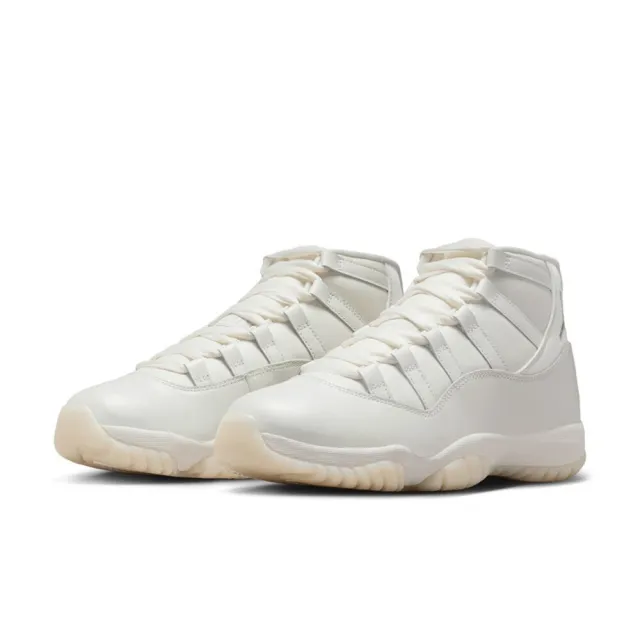 【NIKE 耐吉】W Nike Air Jordan 11 Retro Pearl 珍珠白 皮革 休閒鞋 運動鞋 女鞋 AR0715-110