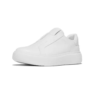 【FitFlop】RTG 套穿式皮革休閒鞋-女(都會白)