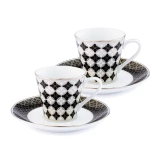 【NORITAKE】歐式輕奢-AD濃縮咖啡對杯(90ml)