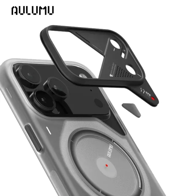 【AULUMU】A17超瓷散熱溫控手機殼 iPhone 17 Pro/Pro Max - 液態夜光(內建 MagSafe)