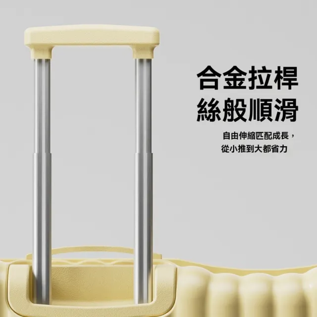 【Quality 聚家】新款行李箱 拉桿箱 收納箱 萬向六輪帶娃旅行神器 20寸(360°輕音順滑輪 順滑合金拉桿)