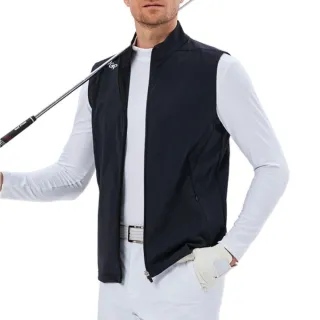 【GoPlayer】男高爾夫防潑水運動背心(高爾夫背心 輕薄 防風 保暖 馬甲背心)
