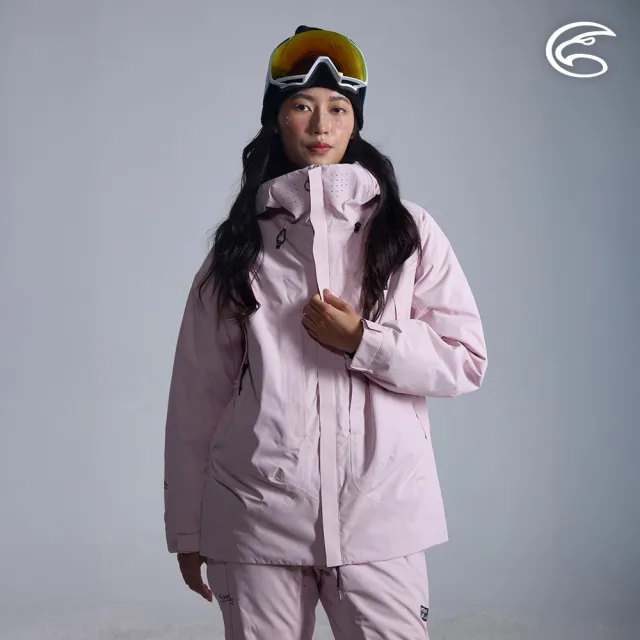 【ADISI】女SMAWARM海洋溫控防水防風透氣雪衣 AJ2521030 霜粉(防潑水 防水透氣 蚵技棉 滑雪外套 保暖外套)