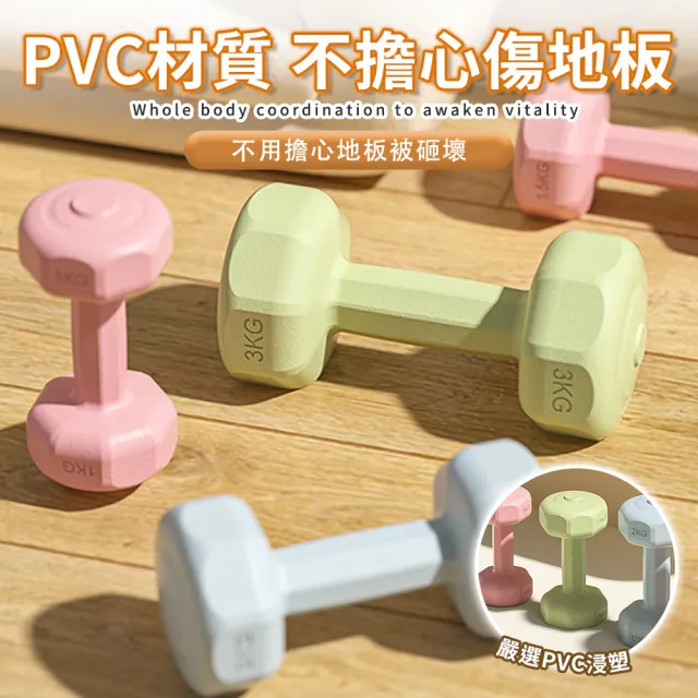 【OUNRIDE】1KG/2入組 啞鈴 小啞鈴 啞鈴組(啞鈴 小啞鈴 防滑啞鈴 女性啞鈴 女用啞鈴 健身啞鈴)