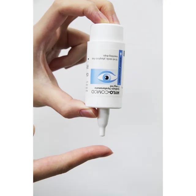 【德國HYLO-COMOD】明沛 隱形眼鏡潤濕液 10ml/盒 1盒組(含玻尿酸 隱形眼鏡藥水 保養液)