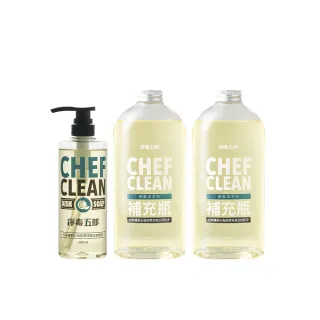【淨毒五郎】碗盤清潔補充組-清潔劑500ml＋補充瓶1000ml二入(洗碗精)