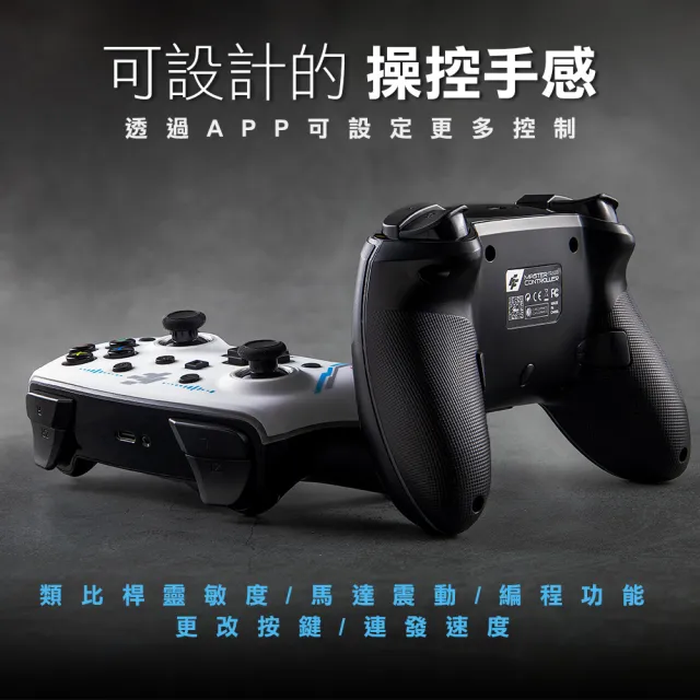 【FlashFire】Switch/PC副廠雙替換面板無線遊戲大師手把(喚醒 巨集循環 自動連發 寶可夢ZA)