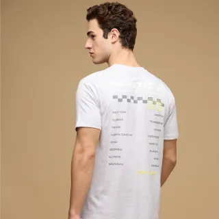 【NAUTICA】官方旗艦 男裝 Competition美國州名列表短袖T恤(灰色)