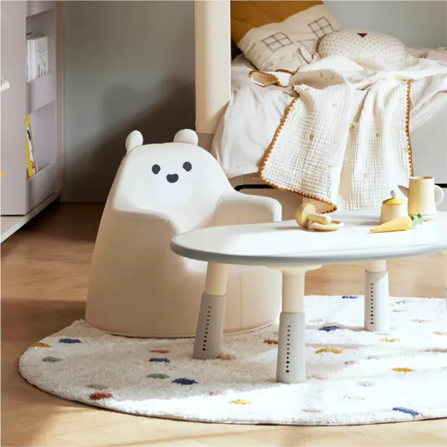 【iloom 怡倫家居】成長桌椅組 800型豌豆桌+ACO小沙發(兒童桌 成長桌 兒童沙發 桌子 小沙發 兒童椅 椅子)