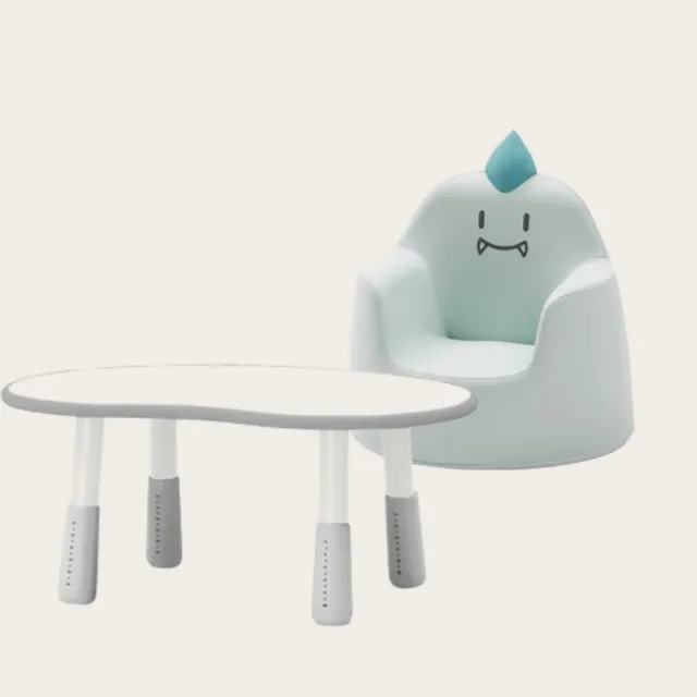 【iloom 怡倫家居】成長桌椅組 800型豌豆桌+ACO小沙發(兒童桌 成長桌 兒童沙發 桌子 小沙發 兒童椅 椅子)