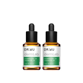 【DR.WU 達爾膚】1%積雪草舒敏修護精華15ML(2入組)