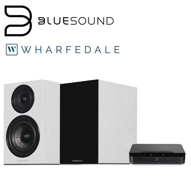 【BLUESOUND】兩聲道音響組合(POWERNODE EDGE + Wharfedale Diamond 12.2 喇叭)