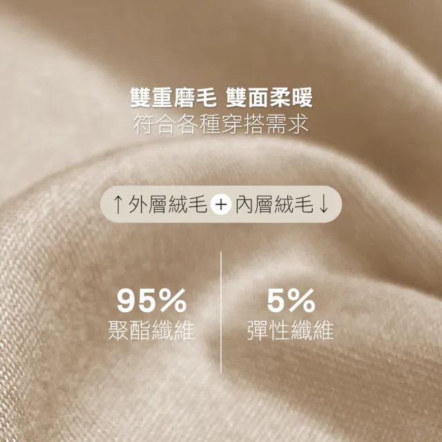 【MarCella 瑪榭】3件組-男/女款輕量磨毛內搭保暖衣-立領圓領大U領(發熱衣/女內著/內搭衣/保暖褲)