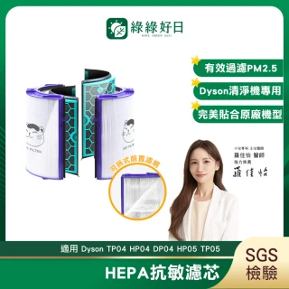 【綠綠好日】適用 戴森 Dyson TP04/DP04/HP04/HP05/TP05 抗敏HEPA濾芯(清淨機 濾網)