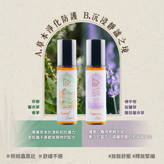 【Bonnie House 植享家】有機日夜激勵專注好棒 滾珠精油10ml(三入組)