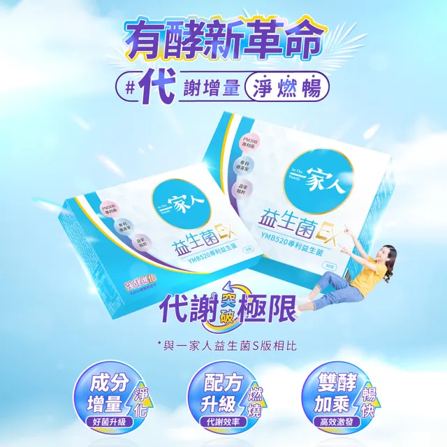 【YM BIOMED 陽明生醫】一家人益生菌EX  買9送3超值組(30包/盒)