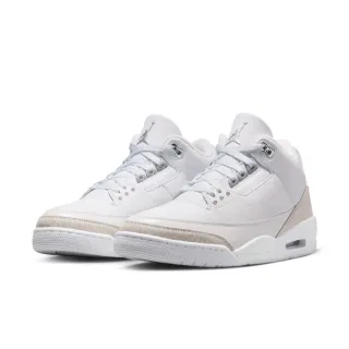 【NIKE 耐吉】休閒鞋 復古籃球鞋_男_AIR JORDAN 3 RETRO_白色(CT8532111)
