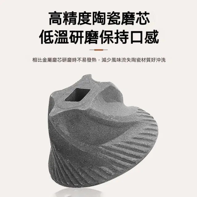 【STEEL】電動咖啡磨豆機(咖啡豆研磨機 意式咖啡自動磨粉機 小型咖啡機 陶瓷磨芯 可調粗細)