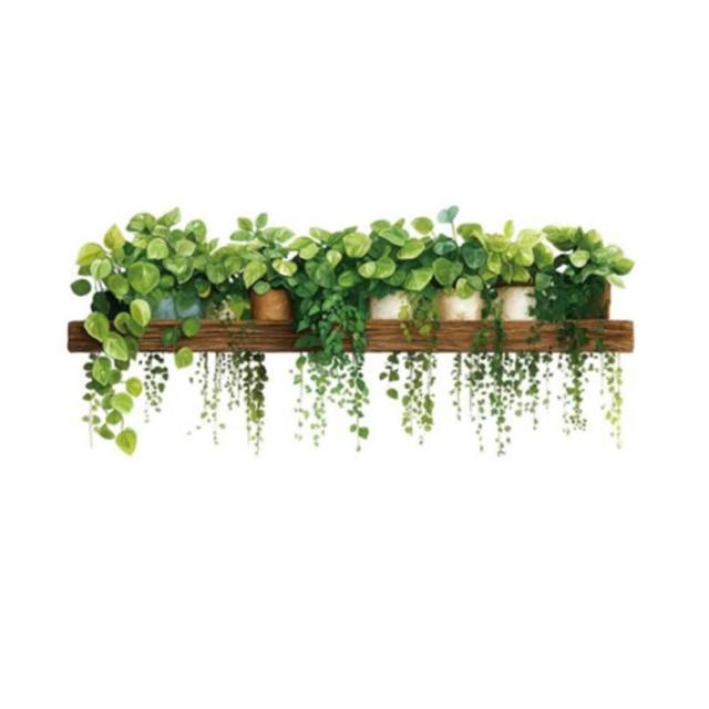 【北熊の天空】木架植栽 植物 創意牆貼 牆面美化 裝飾貼 牆面裝飾貼(牆貼 創意璧貼 壁貼紙)