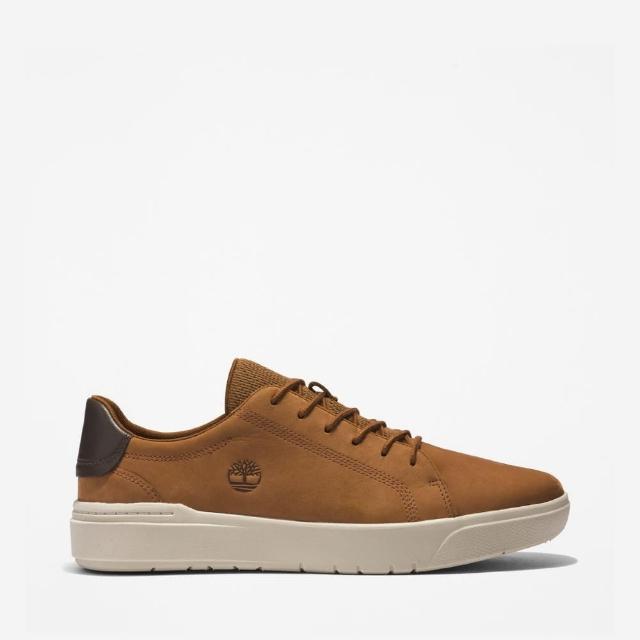 【Timberland】男款棕色低筒休閒鞋(A5S9CF13)