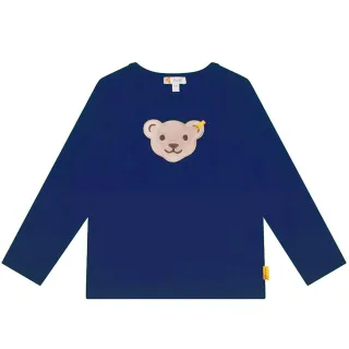 【STEIFF】熊頭童裝 經典熊頭 長袖T(長袖上衣 啾啾款)