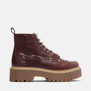 【Timberland】女款酒紅色Stone Street厚底靴(A27YZEIW)