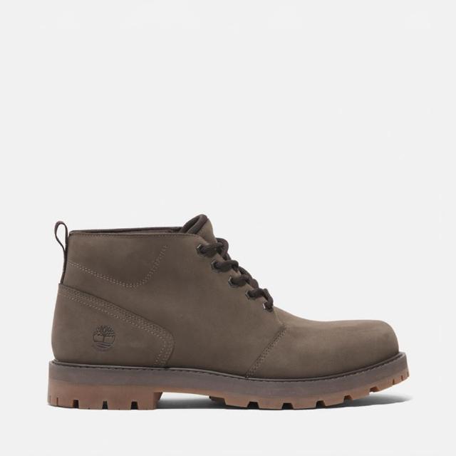 【Timberland】男款棕色休閒防水中筒靴(A69TWEM5)