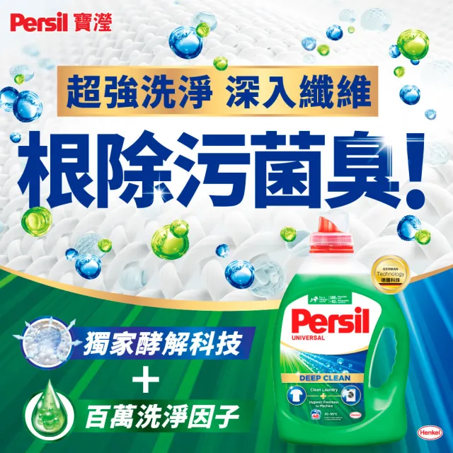 【Persil】深層酵解酵素濃縮洗衣精-4瓶/箱(抗菌抗臭)