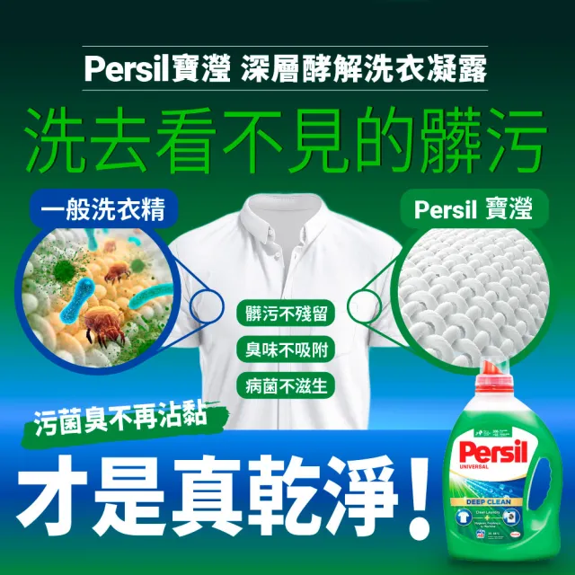 【Persil】深層酵解酵素濃縮洗衣精-4瓶/箱(抗菌抗臭)